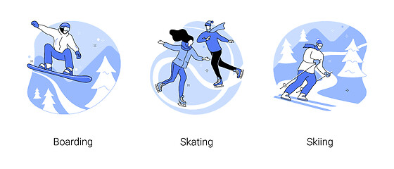 Image showing Winter sport abstract concept vector illustrations.