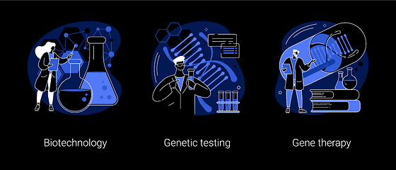 Image showing Laboratory research abstract concept vector illustrations.