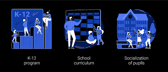 Image showing Education program abstract concept vector illustrations.