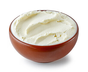 Image showing bowl of cream cheese