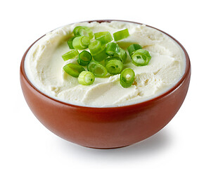Image showing bowl of cream cheese