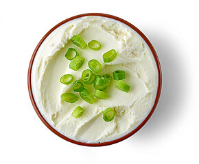 Image showing bowl of cream cheese