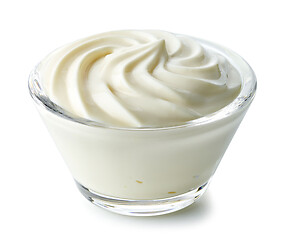 Image showing bowl of whipped cream cheese