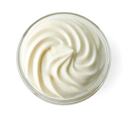 Image showing bowl of whipped cream cheese