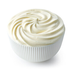 Image showing bowl of whipped cream cheese