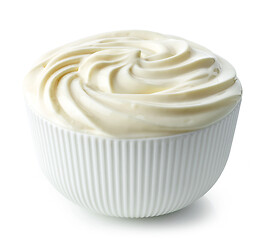 Image showing bowl of whipped cream cheese