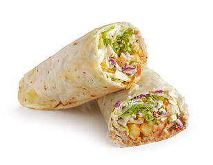 Image showing doner kebab wrap