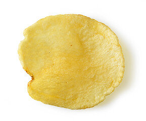 Image showing potato chip on white background