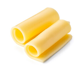 Image showing rolled cheese slices