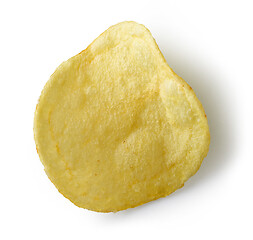 Image showing potato chip on white background