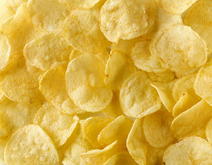 Image showing potato chips background