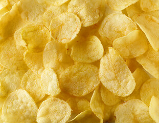 Image showing potato chips background