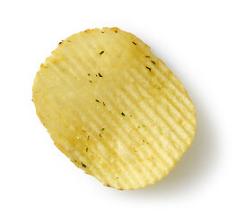 Image showing potato chip on white background