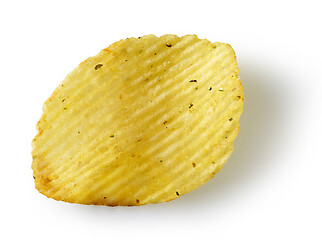 Image showing potato chip on white background