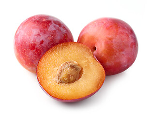 Image showing red ripe plums