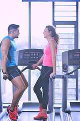 Image showing couple at the gym