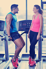 Image showing couple at the gym