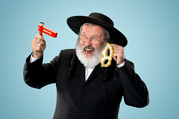 Image showing Portrait of a senior orthodox Hasdim Jewish man