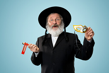 Image showing Portrait of a senior orthodox Hasdim Jewish man