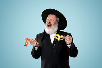 Image showing Portrait of a senior orthodox Hasdim Jewish man