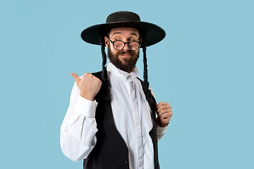 Image showing Portrait of a young orthodox Hasdim Jewish man