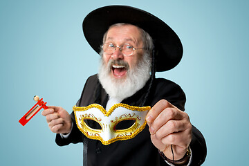 Image showing Portrait of a senior orthodox Hasdim Jewish man