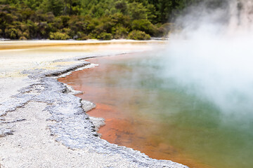 Image showing hot sparkling lake in New Zealand