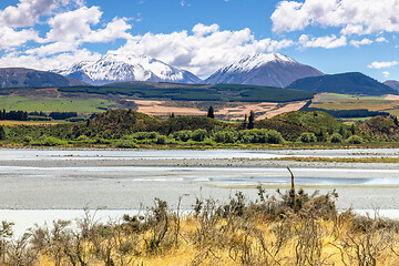 Image showing beautiful landscape in the south part of New Zealand