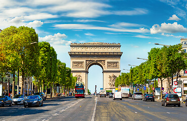 Image showing Arc de Triomphe in France