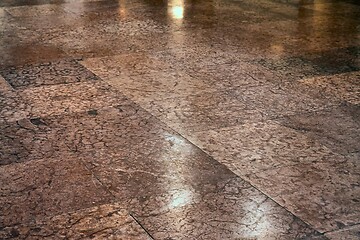 Image showing Floor tiles in a building