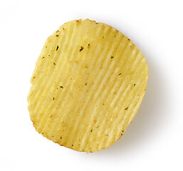 Image showing potato chip on white background