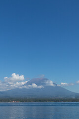 Image showing Agung volcano view from the sea. Bali island, Indonesia