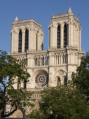 Image showing Notre Dame Cathedral in Paris