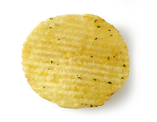 Image showing potato chip on white background