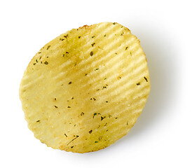 Image showing potato chip on white background