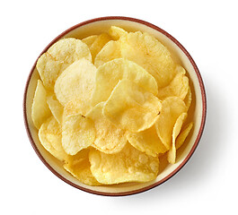 Image showing bowl of potato chips