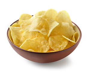 Image showing bowl of potato chips