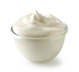Image showing bowl of sour cream yogurt