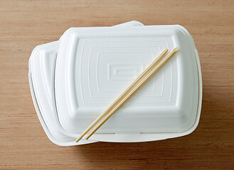 Image showing plastic take away boxes