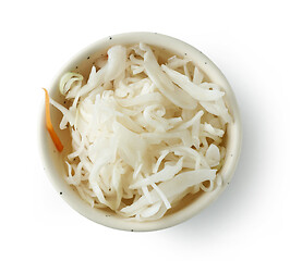 Image showing bowl of sauerkraut salad