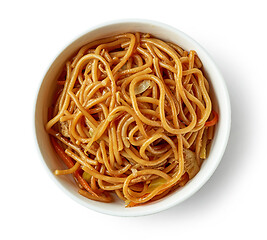 Image showing bowl of fried noodles