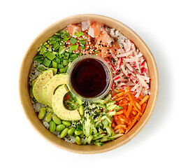 Image showing healthy poke bowl