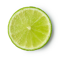 Image showing slice of lime fruit