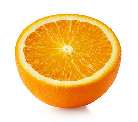 Image showing half of orange fruit