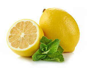 Image showing lemon and mint