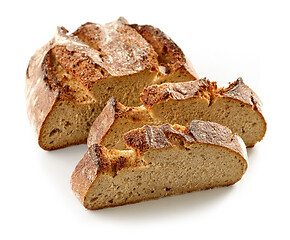 Image showing freshly baked sliced bread