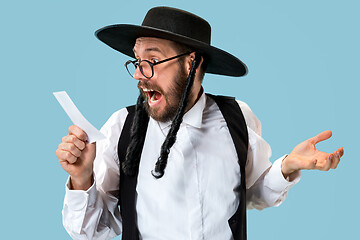 Image showing Portrait of a young orthodox Hasdim Jewish man