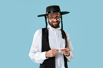 Image showing Portrait of a young orthodox Hasdim Jewish man