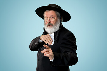 Image showing Portrait of a senior orthodox Hasdim Jewish man