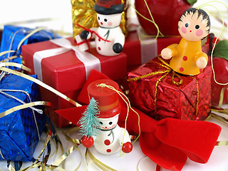 Image showing Colorful Wooden Ornaments